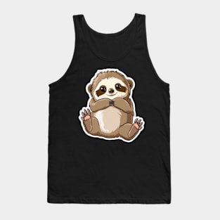 Happy Cute Sloth Tank Top